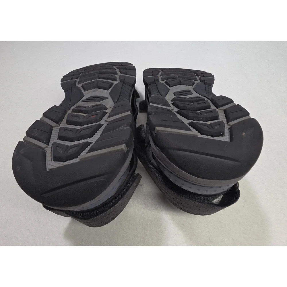 Skechers Luxe Hiking Sandals‎ Mens 11 Relaxed Fit Gray Blue Great Tread